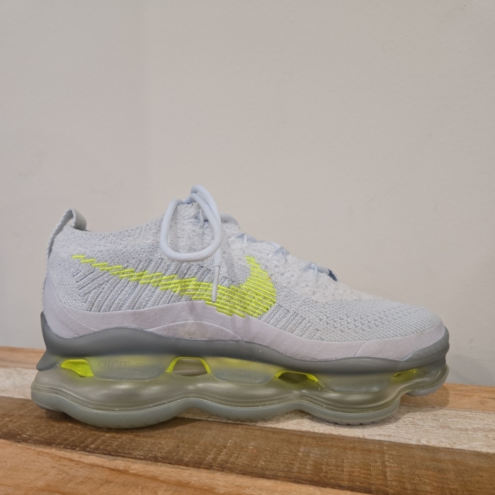 Nike Air Max Scorpion Flyknit Wmns Blue Tint Volt DJ4702-400 - Picture 10 of 12